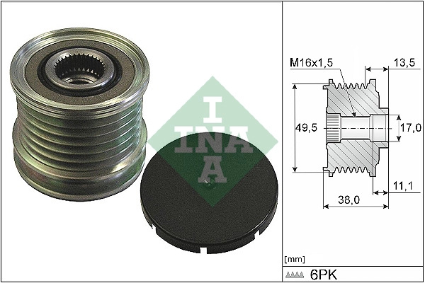Sistem roata libera, generator Schaeffler INA 535 0166 10