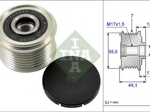 Sistem roata libera generator SUBARU FORESTER (SH) - Cod intern: W20204881 - LIVRARE DIN STOC in 24 ore!!!