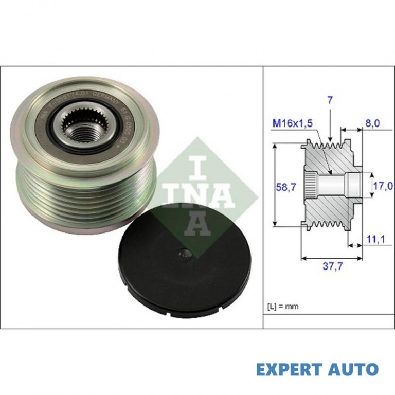 Sistem roata libera, generator Toyota HILUX (VIGO)