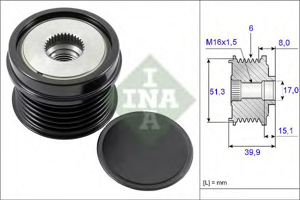 Sistem roata libera, generator VOLVO V60 (2010 - 2