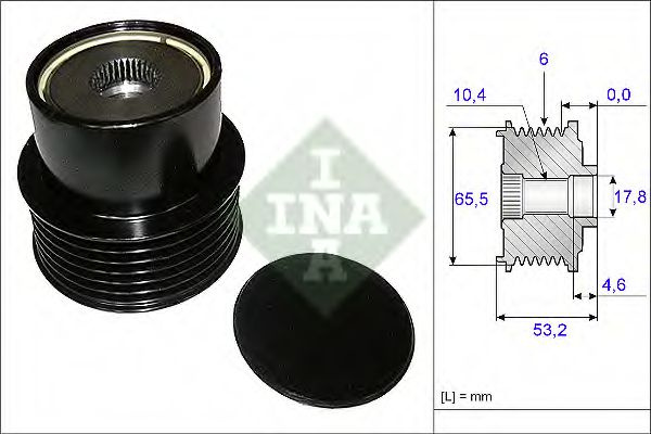 Sistem roata libera, generator VOLVO V70 III (BW) 