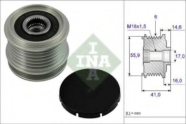 Sistem roata libera, generator VW GOLF IV (1J1) (1997 - 2005) INA 535 0010 10 piesa NOUA