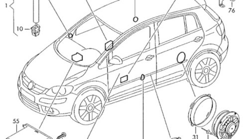 Sistem sonorizare fata complet Volkswage