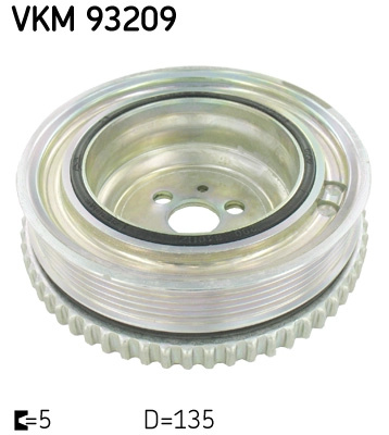 SKF Fulie curea, arbore cotit VKM93209 compatibil cu FIAT PANDA VAN (312_, 519_) 2012 2013 2014 2015 2016 2017