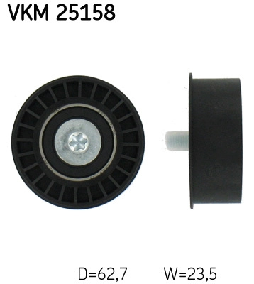 SKF Rola ghidare/conducere, curea distributie VKM25158 compatibil cu OPEL CORSA B combi (S93) 1999 2000 2001 2002