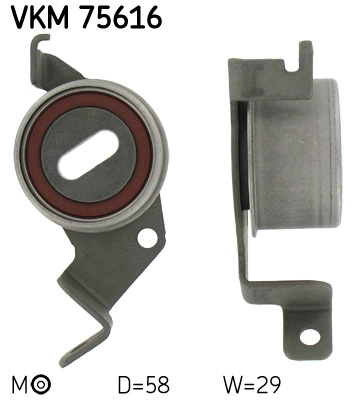SKF rola intinzator,curea distributie VKM75616 la masina MAZDA BT-50 platou / sasiu (CD, UN) 2006 2007 2008 2009 2010 2011