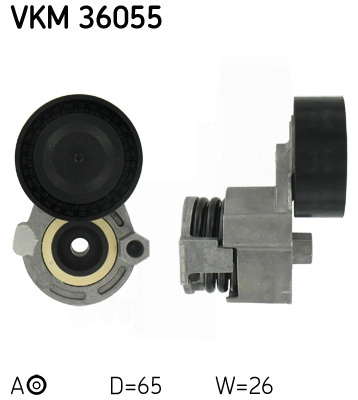 SKF rola intinzator,curea transmisie VKM36055 compatibil cu DACIA DUSTER (HM_) 2021 2022 2023 2024 2025
