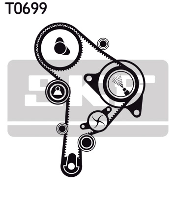 SKF Set curea de distributie VKMA01251 la masina VW GOLF IV Variant (1J5) AGP; AQM 1896cc 68cp 50kW 1999 2000 2001 2002 2003 2004 2005 2006