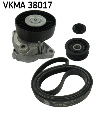 SKF Set curea transmisie cu caneluri VKMA38017 la MERCEDES-BENZ CLK (C209) M 112.955 3199cc 218cp 160kW 2002 2003 2004 2005 2006 2007 2008 2009