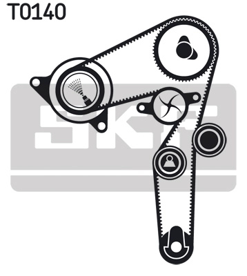 SKF Set pompa apa + curea dintata VKMC05193 la masina LANCIA DELTA III (844_) 844 A1.000 1910cc 190cp 140kW 2008 2009 2010 2011 2012 2013 2014