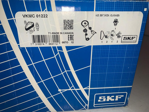 SKF VKMC 01222 Pompă apă + kit distribuție dinti: 148 /AUDI /SEAT /SKODA /VW