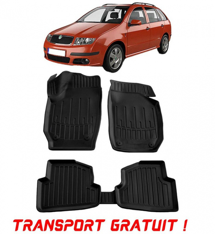 Skoda Fabia II (5J) (2007-2014) Set covorase auto cauciuc G.Modern Line 3D transport gratuit 105996-UMB705-D1