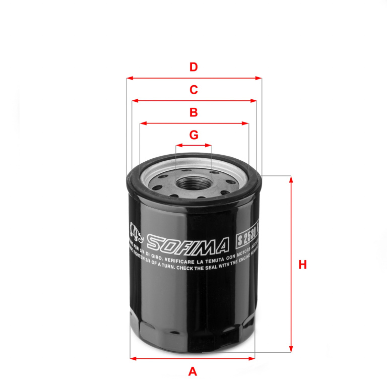 SOFIMA Filtru ulei S2530R pentru FIAT TIPO (160_) 