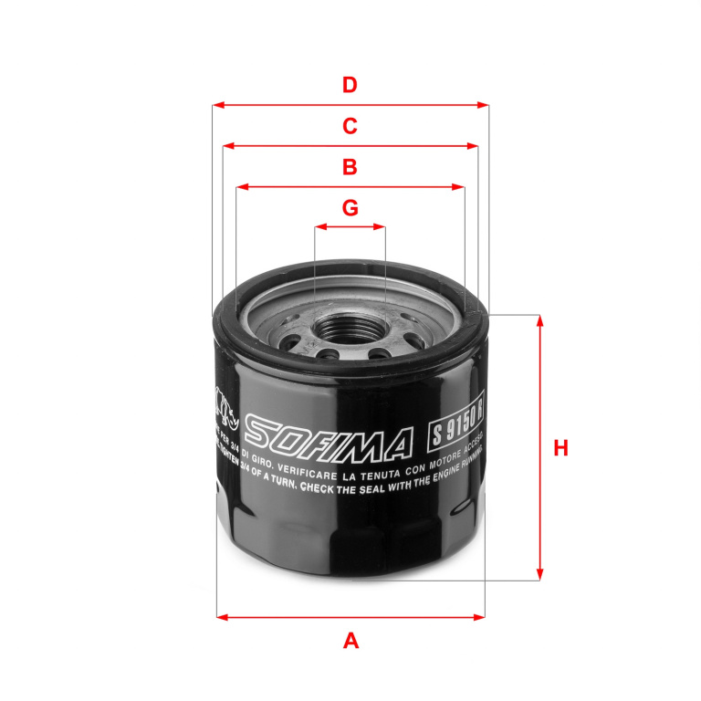 SOFIMA Filtru ulei S9150R la FIAT STILO (192_) 2001 2002 2003 2004 2005 2006 2007