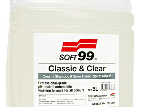 Soft99 Classic &amp; Clear Sampon Auto 5L S99 10336