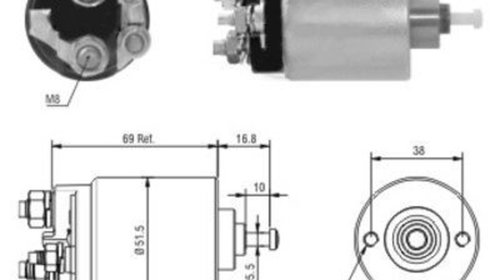 Solenoid electromotor 46104 MEAT DORIA p