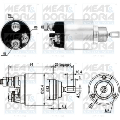 Solenoid electromotor # Alfa romeo 146 1994 1995 1996 1997 1998 1999 # 46129 # MEAT DORIA