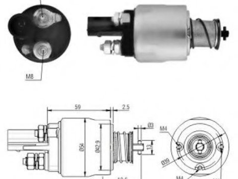 Solenoid, electromotor AUDI A3 Cabriolet (8P7) (2008 - 2013) MEAT & DORIA 46126