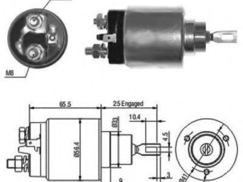 Solenoid, electromotor CITROEN C3 II (2009 - 2016) MEAT & DORIA 46074 piesa NOUA