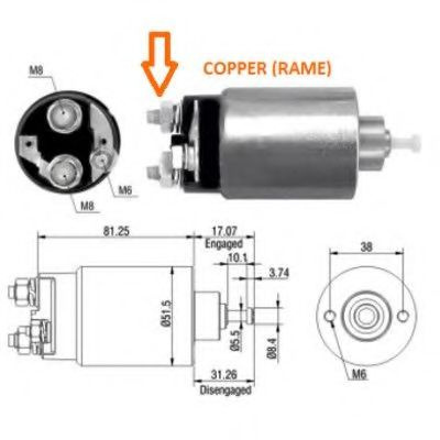 Solenoid, electromotor FORD ESCORT CLASSIC Turnier