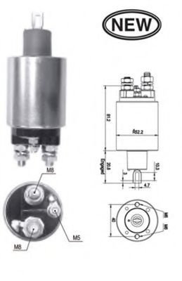 Solenoid, electromotor FORD PUMA (EC_) (1997 - 200