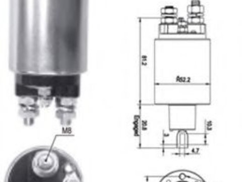 Solenoid, electromotor FORD PUMA (EC_) (1997 - 2002) MAGNETI MARELLI 940113050539