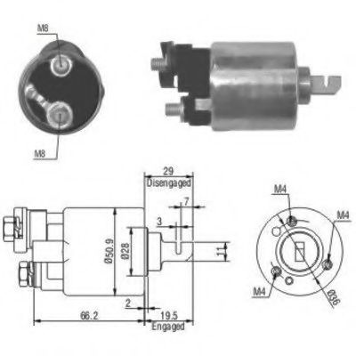 Solenoid, electromotor HONDA ACCORD VI Coupe (CG) 