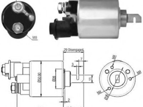 Solenoid, electromotor HONDA HR-V (GH) (1999 - 2006) MEAT & DORIA 46140 piesa NOUA