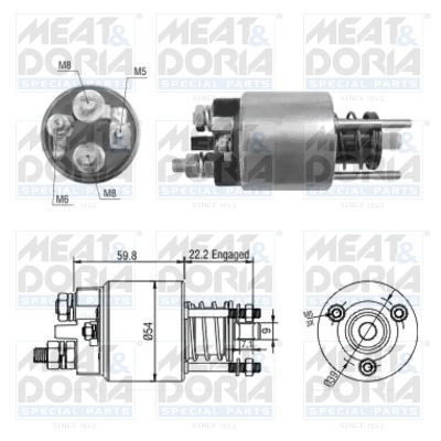 Solenoid electromotor Meat & Doria BMW X3 (E83) 2003-2006 - 46134