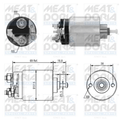 Solenoid electromotor Meat & Doria FORD FOCUS I (DAW, DBW) 1998-2004 - 46104