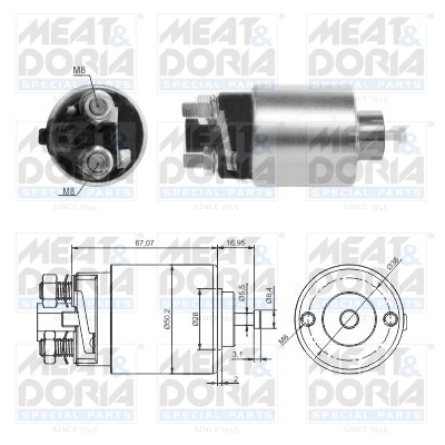 Solenoid electromotor Meat & Doria KIA CEE'D SW (ED) 2007-2012 - 46285