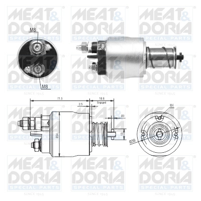 Solenoid electromotor Meat & Doria LANCIA MUSA (350_) 2004-2012 - 46311