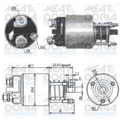 Solenoid electromotor Meat & Doria OPEL ASTRA H combi (A04) 2004-2014 - 46005
