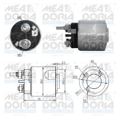 Solenoid electromotor Meat & Doria RENAULT KAN