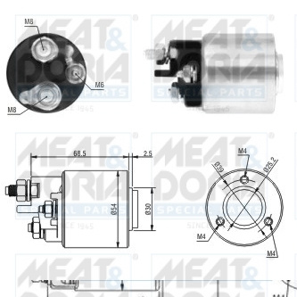 Solenoid electromotor # Mercedes-benz Sprinter 2006 2007 2008 2009 # 46113 # MEAT DORIA