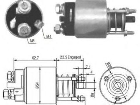 Solenoid, electromotor OPEL ASTRA G Combi (F35) (1998 - 2009) MEAT & DORIA 46005 piesa NOUA