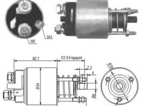 Solenoid, electromotor OPEL COMBO Tour (2001 - 2016) MEAT & DORIA 46005