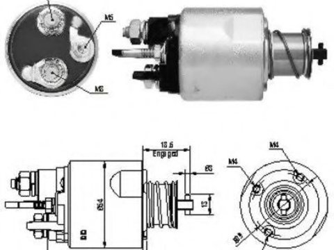 Solenoid, electromotor RENAULT GRAND SCÉNIC II (JM0/1_) (2004 - 2016) MEAT & DORIA 46169