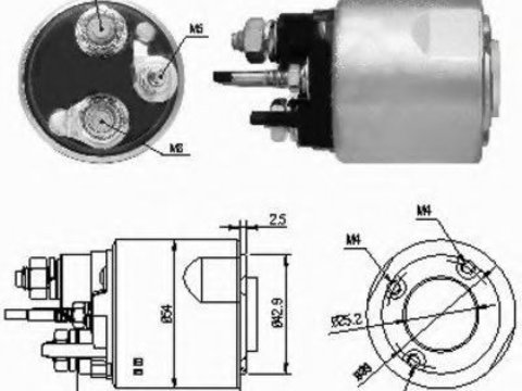 Solenoid, electromotor RENAULT LAGUNA III (BT0/1) (2007 - 2020) MEAT & DORIA 46159