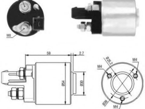 Solenoid, electromotor SEAT CORDOBA (6K2) (1999 - 2002) MEAT & DORIA 46105