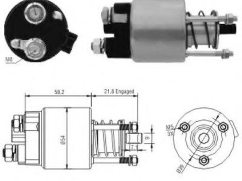 Solenoid, electromotor TOYOTA AVENSIS Combi (T25) (2003 - 2008) MEAT & DORIA 46102