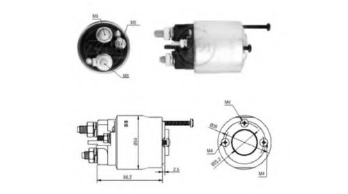 Solenoid electromotor ZM2496 ERA pentru 