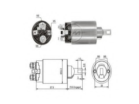 Solenoid electromotor ZM894 ERA