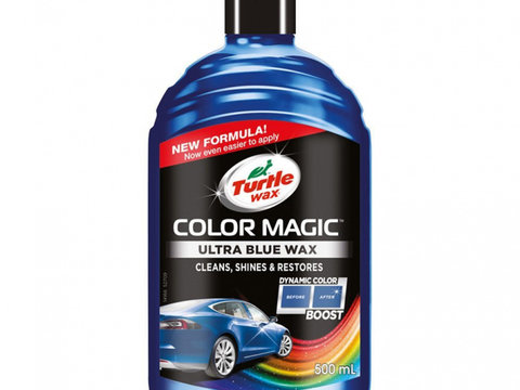 Solutie polish auto Turtle Wax Color Magic Plus Dark Blue 500ml
