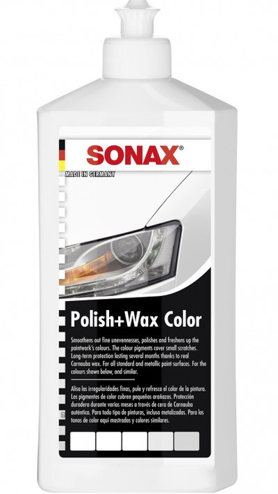 Solutie polish+ceara culoare alb NanoPro SONAX 500