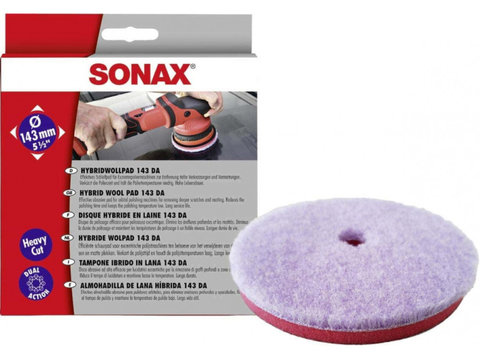 Sonax Hybrid Wool Pad Dual Action Pad Lana 143MM SO493800