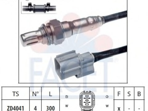 Sonda lambda 10 7725 FACET pentru Honda Stream Honda Cr-v