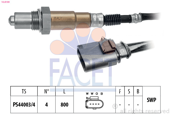 Sonda Lambda ~ 10.8199 ~ FACET ~ pentru Seat Ateca