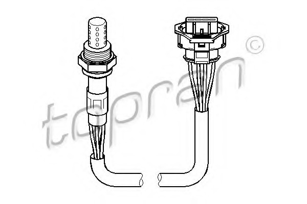 Sonda lambda 206 629 TOPRAN pentru Opel Agila Opel Astra Opel Corsa Opel Vita Opel Zafira