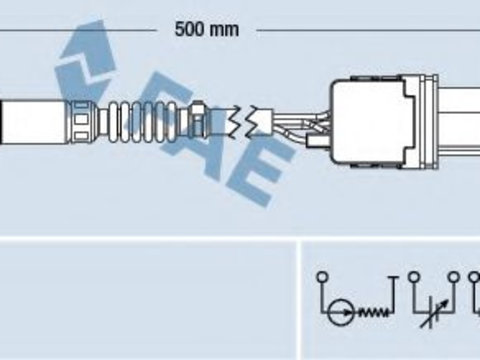 Sonda Lambda ALFA ROMEO SPIDER (939_, 939) (2006 - 2010) FAE 75060 piesa NOUA